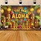 Aloha Hawaii Summer Backdrop Banner Tiki Totem Banner Sign Seasonal Wall Hanging Decor Party Decoration Supplies